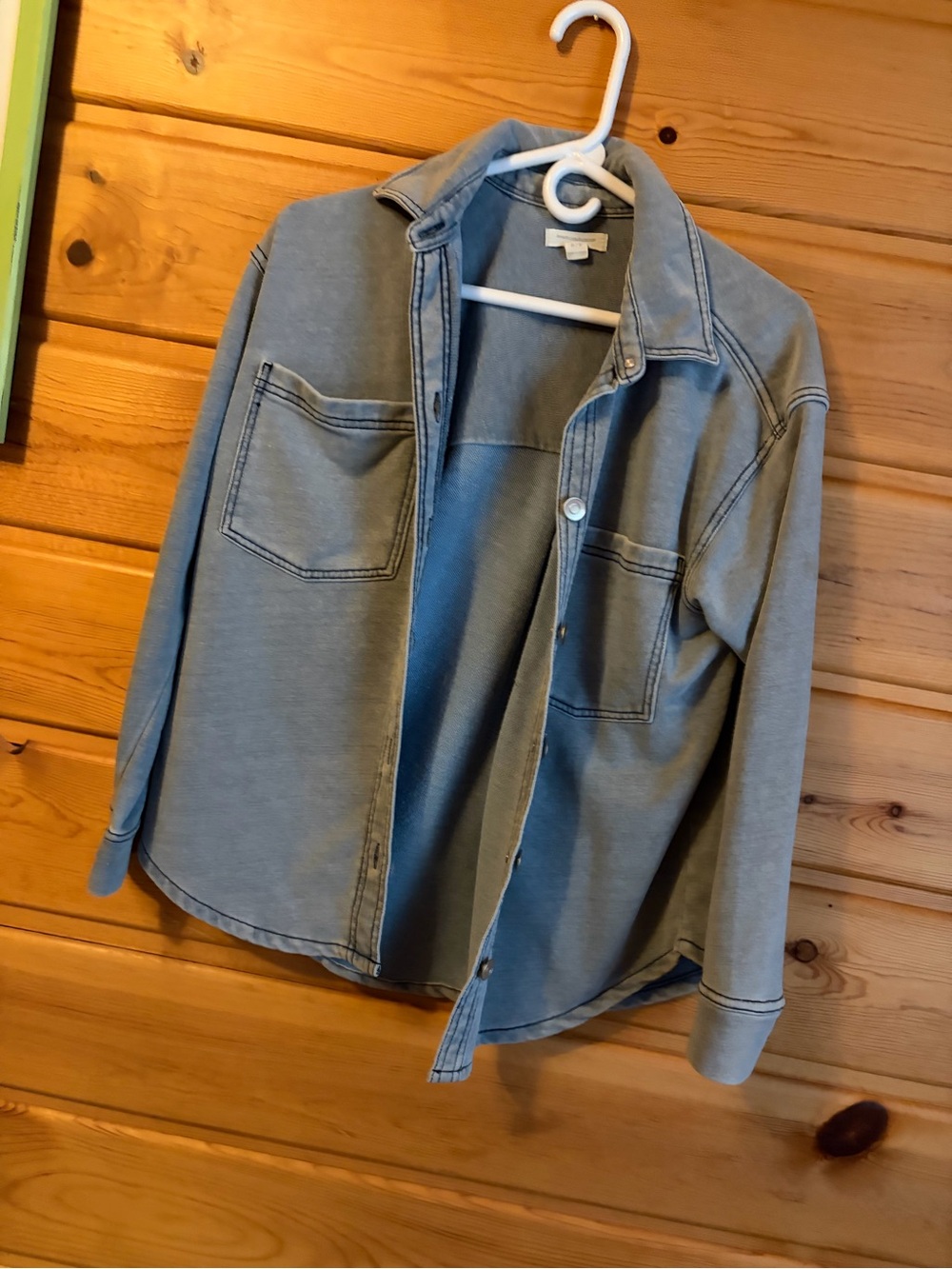 beachlunchlounge Light Blue Button-Up Utility Shirt